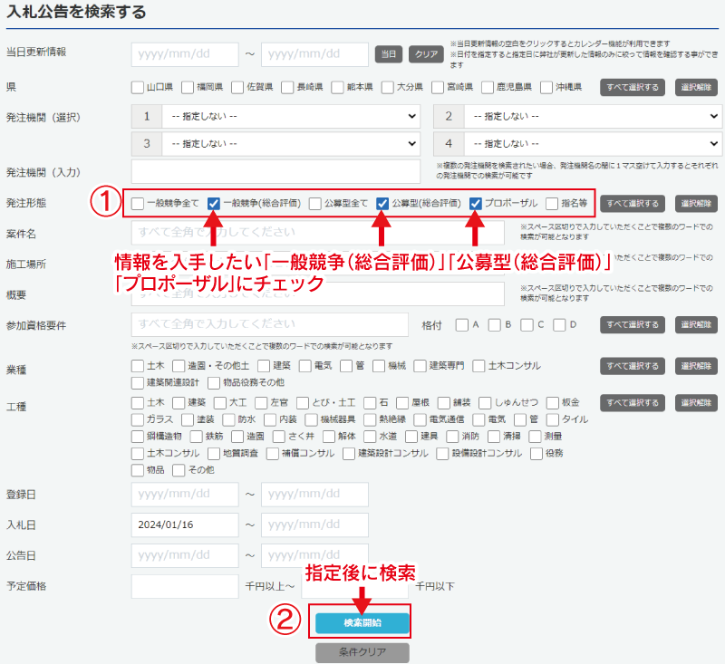 総合評価落札方式の情報を知りたい。